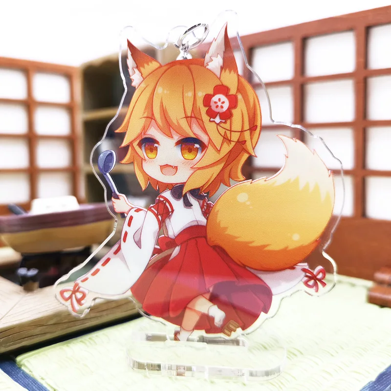 

Anime Sewayaki Kitsune no Senko-san Senko Cosplay Double Side Acrylic Stand Figure Model Plate Desk Decor Keychain Gifts