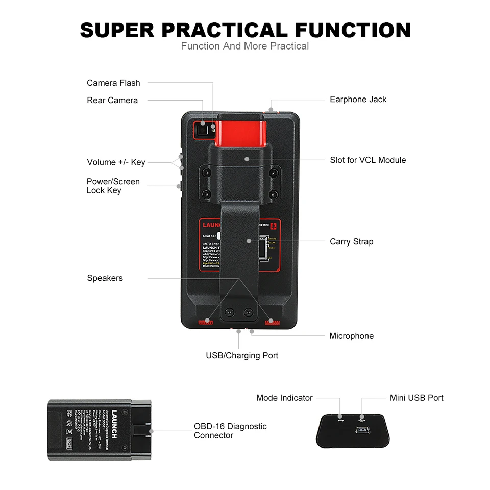 LAUNCH X431 PRO мини профессиональный автомобильный OBD2 диагностический сканер 2 года бесплатное обновление X431 OBD2 сканер с несколькими языками