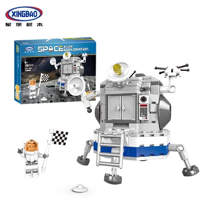 

XINGBAO 16001 Apollo Space Exploration Series Satellite landed Shuttle Model Set Aerospace Building Blocks Bricks Legoing Toys