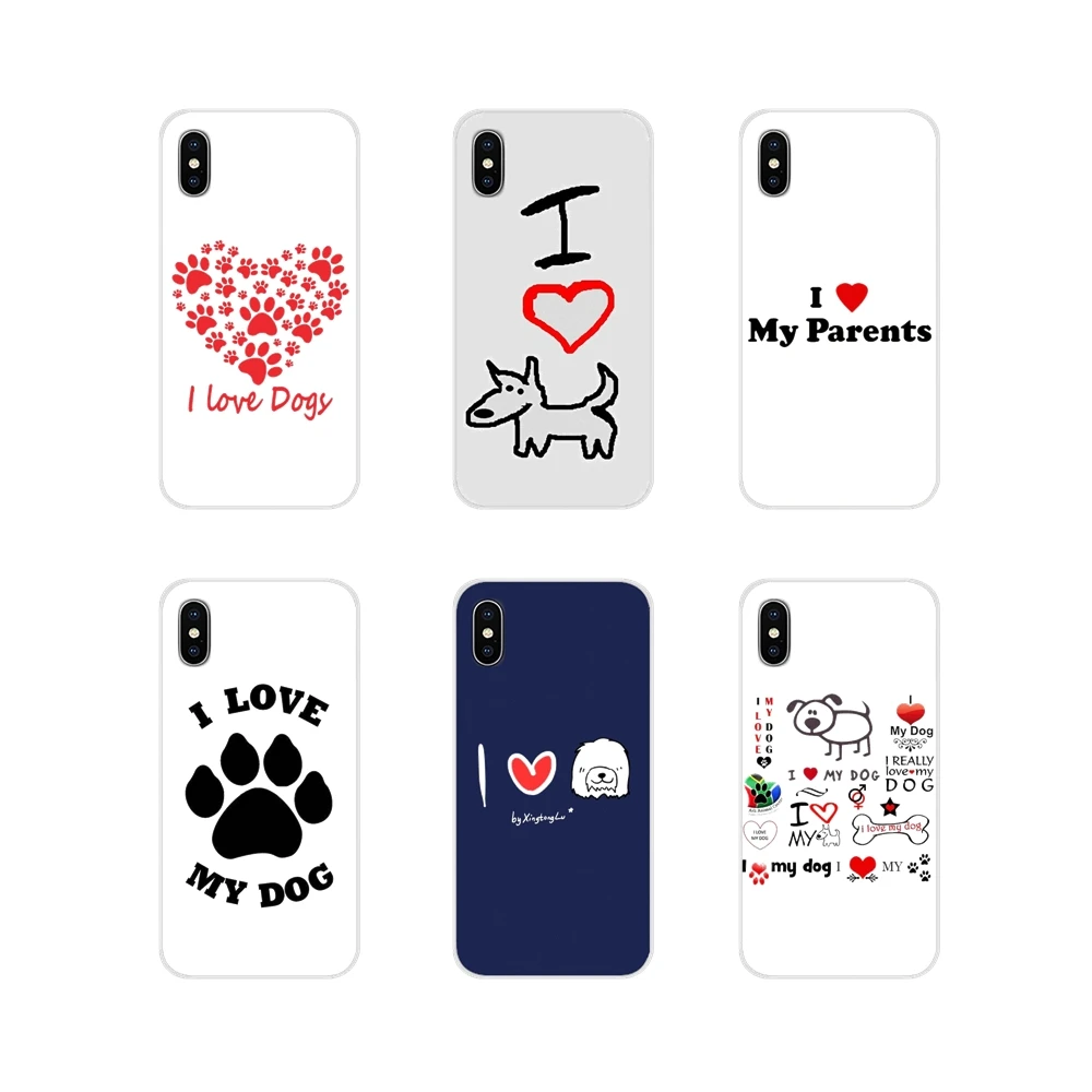 

I Love My Yorkie Dog Puppies Cell Phone Bag Case For Huawei G7 G8 P7 P8 P9 P10 P20 P30 Lite Mini Pro P Smart Plus 2017 2018 2019