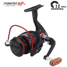 Yumoshi 12BB катушка рыболовная рыболовные катушки 5.2: 1 Шестерни отношение влево/правой Рыбалка Металл Катушка Спиннинг Рыбалка для Shimano все для рыбалки зимняя рыбалка катушки рыболовные