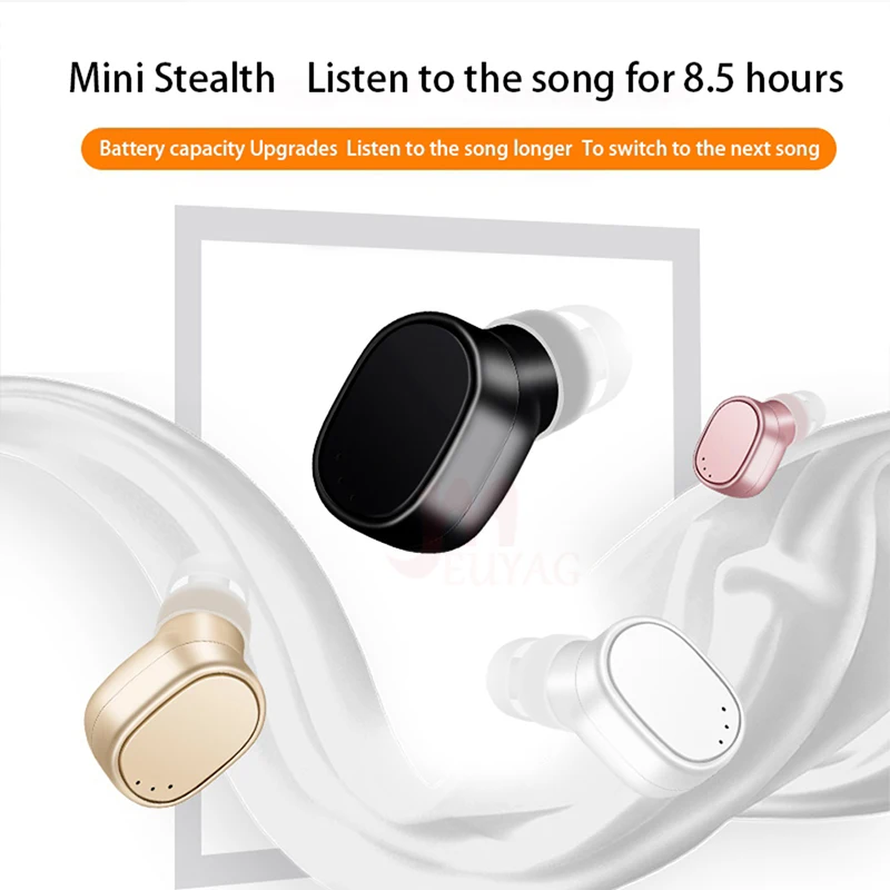  MEUYAG 2019  Mini Wireless Bluetooth Earphone With microphone Stereo Sport Headset For iphone XR X  - 32995566641