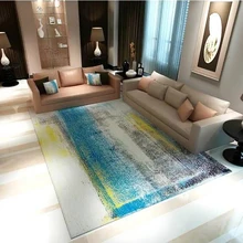 Современный простой скандинавский домашний декор ковер журнальный столик для гостиной ковры противоскользящие фланелевые большие коврики с абстрактным принтом