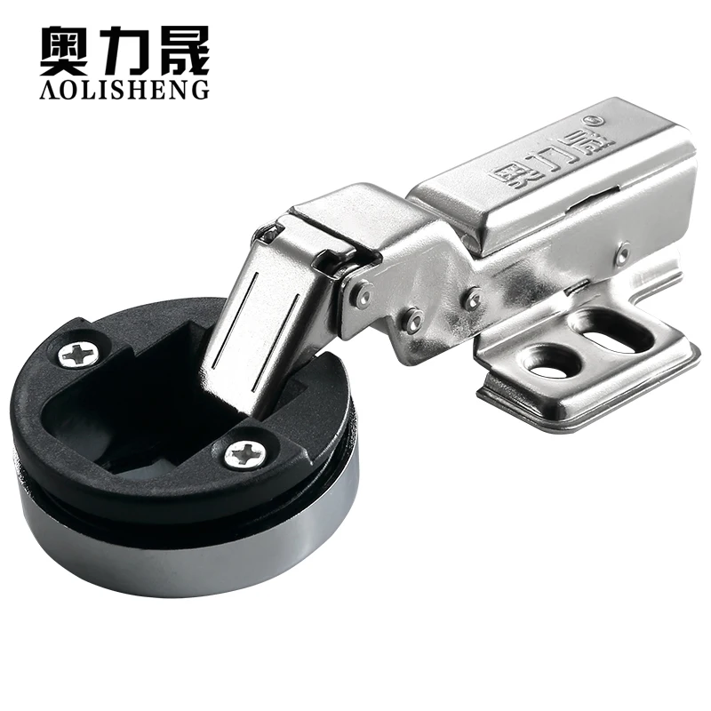 Glass Door Hinge 35mm Cup Head Hydraulic Buffer Aluminum Alloy