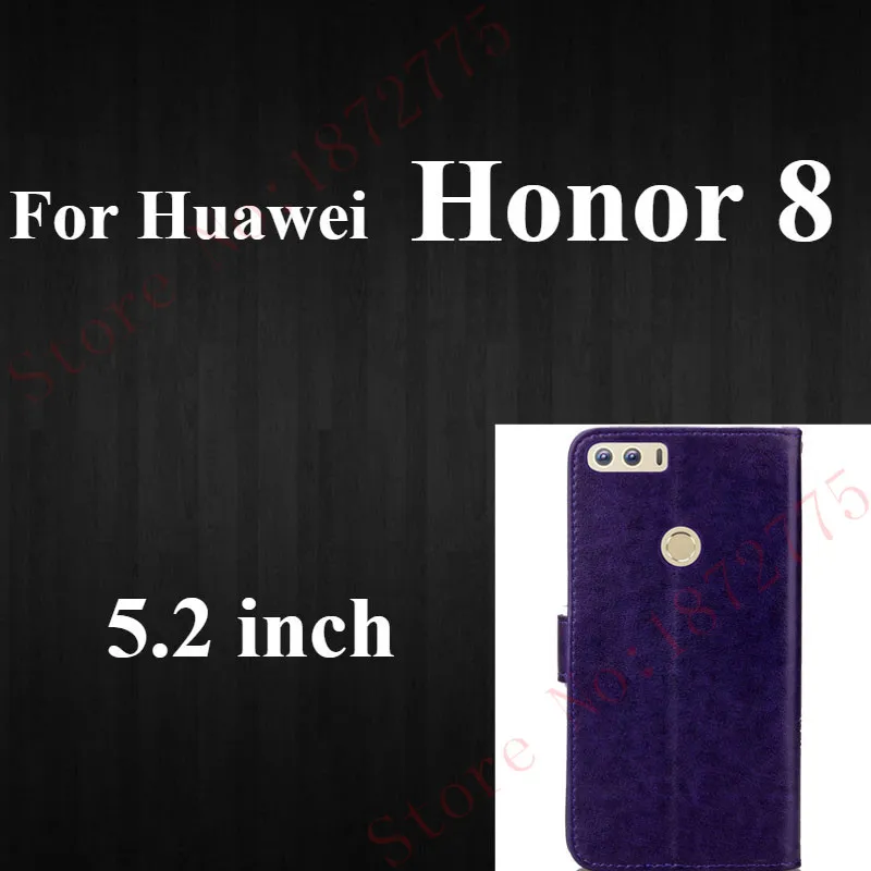 Case For Huawei P20 P8 P10 P9 Lite Mini Honor 9 5A 6A 8 5C 7C 6X Mate 10 Lite Y3 Y5 II Y9 Y6 7A Pro P Smart Flip Case - Цвет: Huawei Honor 8