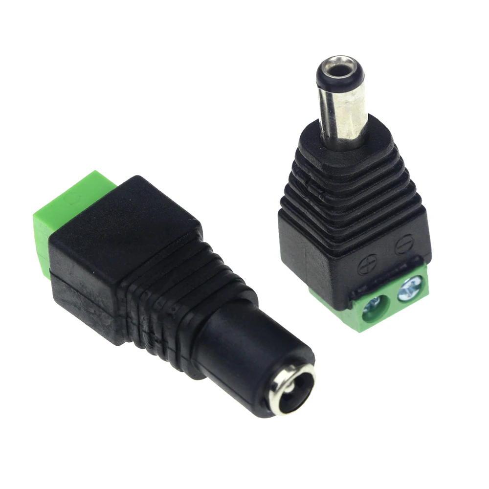 Power Jack DC 5,5 x 2,1 mm Electrónica arduino. 4 x Conector Hembra Panel
