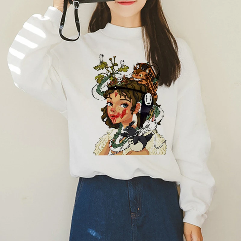 Totoro Studio Ghibli Kawaii Harajuku Толстовка для женщин Ullzang милый забавный мультфильм Новый