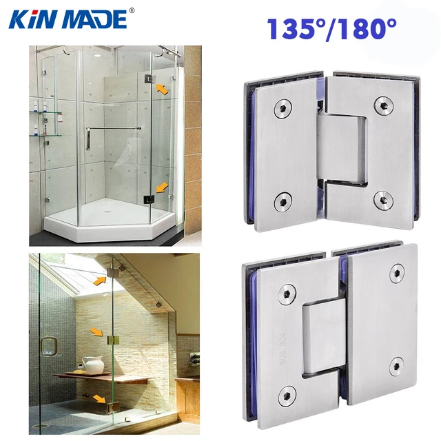 Kinmade135 180 Degree Stainless Steel Frameless Glass To Kinmade135 180 Degree Stainless Steel Frameless Glass To Shower Door Hinge Bracket Clamp Office