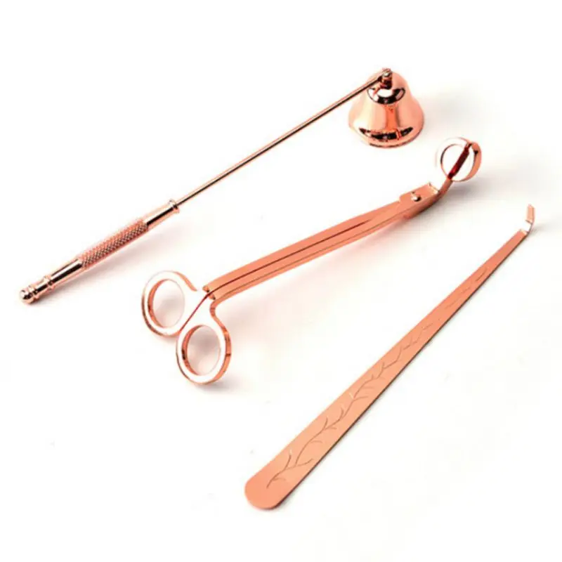 

3Pcs/Set Candle Accessories Set Candle Extinguisher Tool Candle Wick Trimmer Candle Wick Dipper Candle Snuffer Home Decor