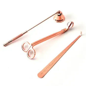 

3Pcs/Set Candle Accessories Set Candle Extinguisher Tool Candle Wick Trimmer Candle Wick Dipper Candle Snuffer Home Decor