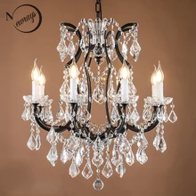 Лофт ретро винтажные большие хрустальные люстры современный подвесной светильник E14 Светодиодный 110 В 220 в освещение для кухни гостиной спальни