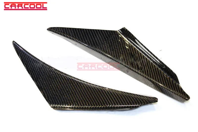 Peças para farol dianteiro de fibra de carbono, 2 peças (um lado