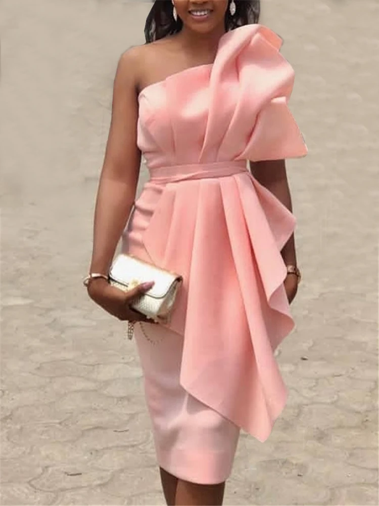 Goede Vrouwen Tube Top Jurk Bodycon Off Shoulder Backless Avond Party Sexy Diner Clubwear Lady Slim Tuniek Elegante Strakke Zomer Gewaden