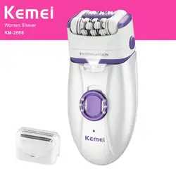 Kemei KM-2666 женский эпилятор перезаряжаемый Электрический Callous Remover устройство 220-240 в полный триммер для тела инструменты для депиляции уход за