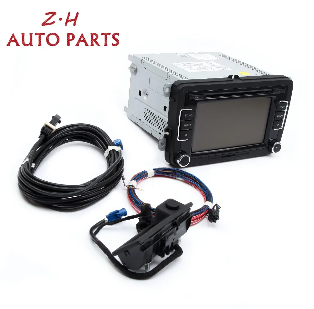 

NEW RCD510 CD Player Car Radio RGB Rear View Camera Upgrade Kit For VW Golf 6 Jetta Passat With USB+AUX Reverse Image Version