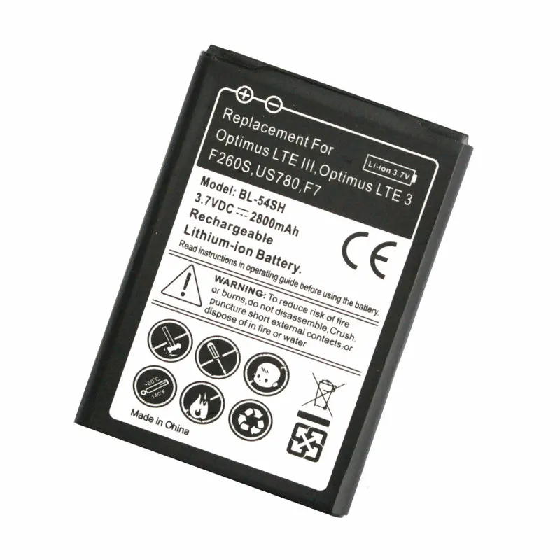 Ciszean 2800mAh BL 54SH BL54SH сменный аккумулятор + универсальное зарядное устройство для LG