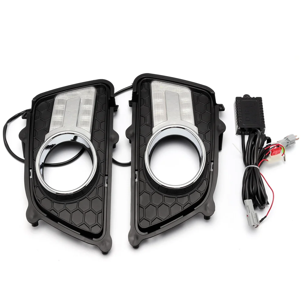 NOVSIGHT 2X Car LED Daytime Running Light DRL Driving Fog Lamps For KIA