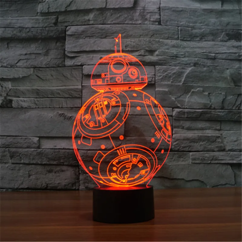 Luzes da Noite star wars bb mini acrílico Modelo Número : 3d-td03