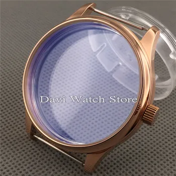 

44mm Corgeut Stainless Steel Watch Case Fit Seagull St36 ETA 6497 6498 Movement