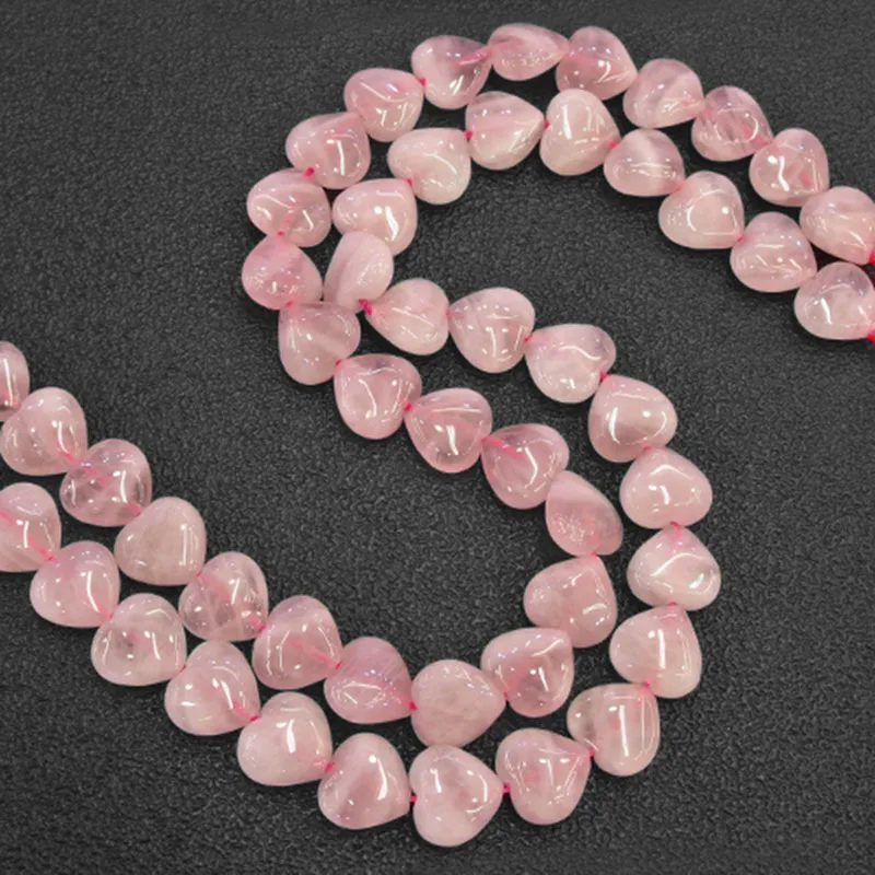 14-20 мм натуральные бусины Morgan Aquamarines Rose Quartzs в форме сердца, бусины из камня для рукоделия, для изготовления ювелирных изделий, браслеты, ожерелья