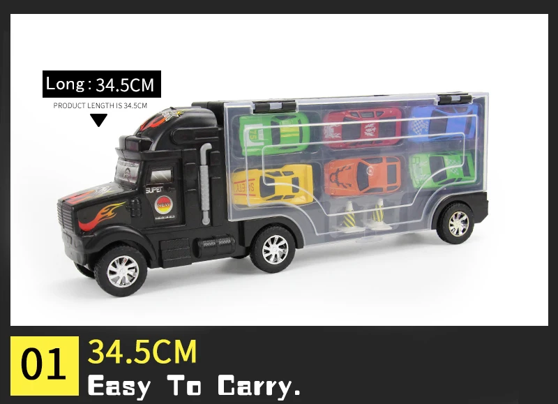 9 шт./лот литой автомобиль контейнер Перевозки грузовик с сплава модели автомобилей набор игрушек для детей подарок на день рождения детей