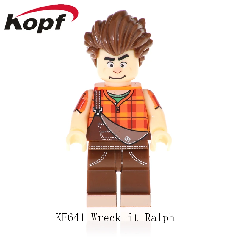

KF641 Wreck-It Ralph Cartoon Movie Building Blocks Wanellope Von Schweetz Tamora Jean Calhoun Fix-It Felix Bricks Children Toys
