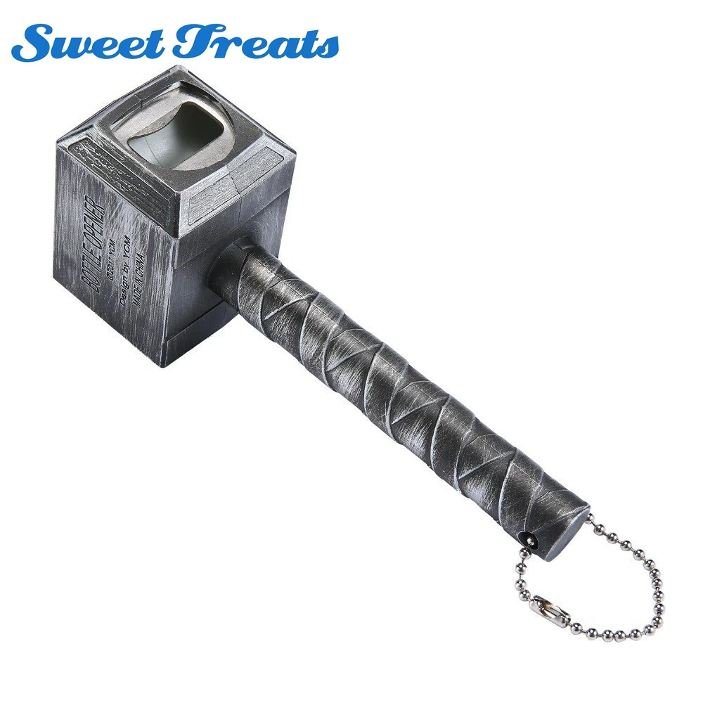

Sweettreats Beer Bottle Openers Hammer of Thor Shaped Bottle Opener Wine Corkscrew Beverage Wrench Jar Openers