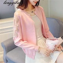 Весна новая узкая кружевная вышивка кардиган пальто женский маленький ароматный ветер TB7203