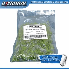 1000 шт. желтый clight-излучающие диоды желтый поворот желтый 3 мм led и hjxrhgal