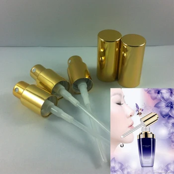 

Free shipping gold aluminum perfume spray cap,matching with 5ml\10ml\15ml\20ml\30ml\50ml\100ml essential oil bottle,18mm
