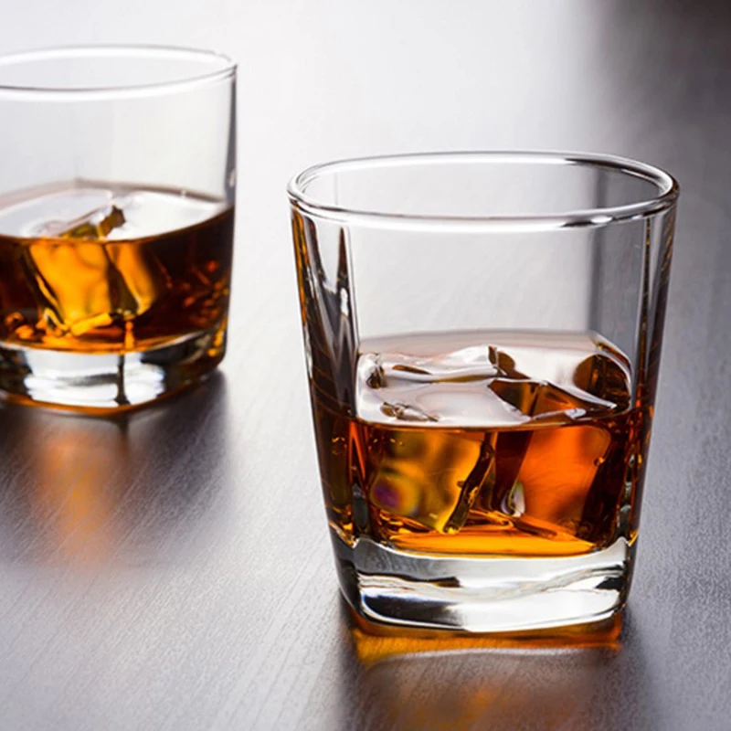 6-Piece Set of 170ml Thick Bottom Clear Glass Whiskey Glasses for Beer, Tea, Wine - Perfect for Drinking in Bars, Clubs, and at Home image 4
