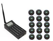 Free shipping! Coaster pager, 1pc POCSAG keypad transmitter, 15pcs text message pager, guest paging system, queue wireless call