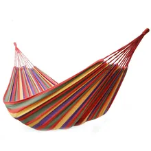 Открытый путешествия важно двойной холст гамак утолщение открытый кемпинга Крытый отдых качели гамак веревки супер подшипник