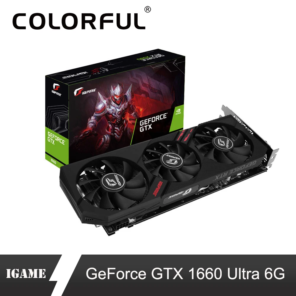 

Colorful GeForce GTX 1660 Ultra 6G Graphic Card iGame Nvidia GPU GDDR5 1785Mhz Video Card 192 Bit HDMI DVI For Gaming PC