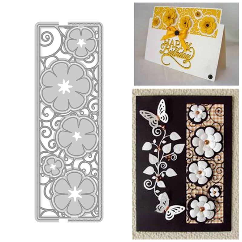 

InLoveArts 40*115cm Flower Lace Border Metal Cutting Dies New 2018 for Scrapbooking Album Embossing Crafts Diecut Stencil Decor