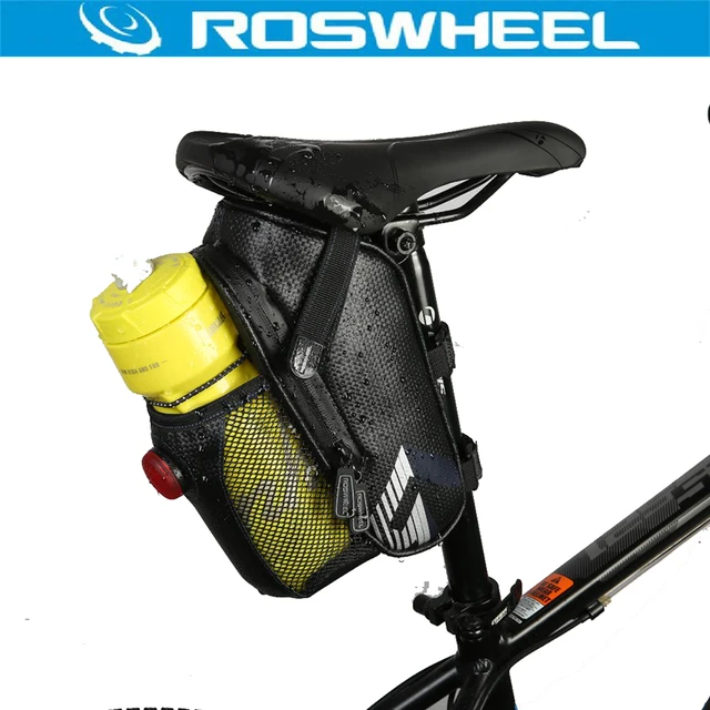 Us 9 17 30 Off Roswheel Rainproof Bicycle Saddle Bag Kettle Cycling Mountain Bike Back Seat Tail Pouch Tool Bags With Light Bottle In
