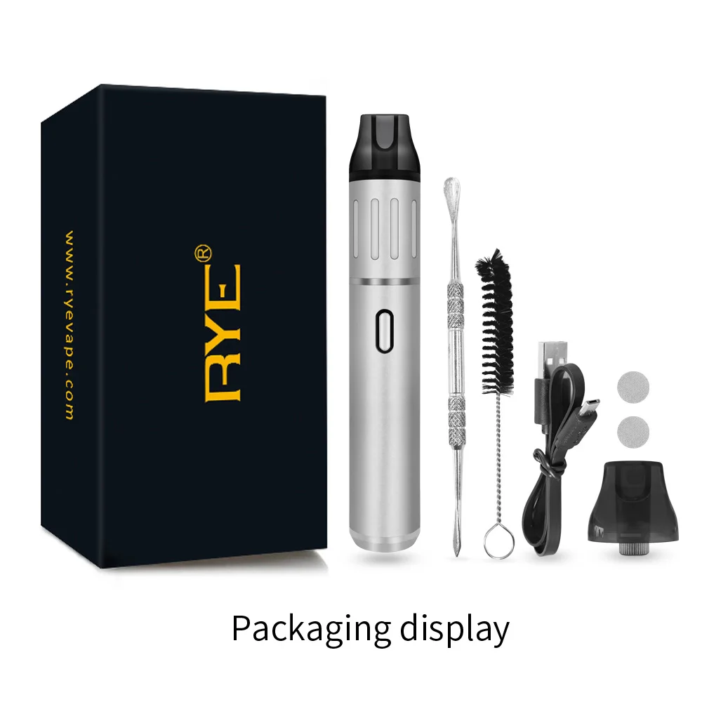 

ron herbal vaporizer e cigarette portable Dry herb Vaporizer with Oled display 2200mah herbal vaporizer for tobacco vape pen
