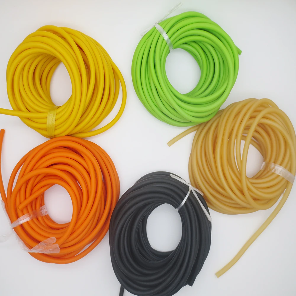2050 3060 10m Natural Latex Slingshots Rubber Tube Bow Rubber Band Catapult Elastic Part font b