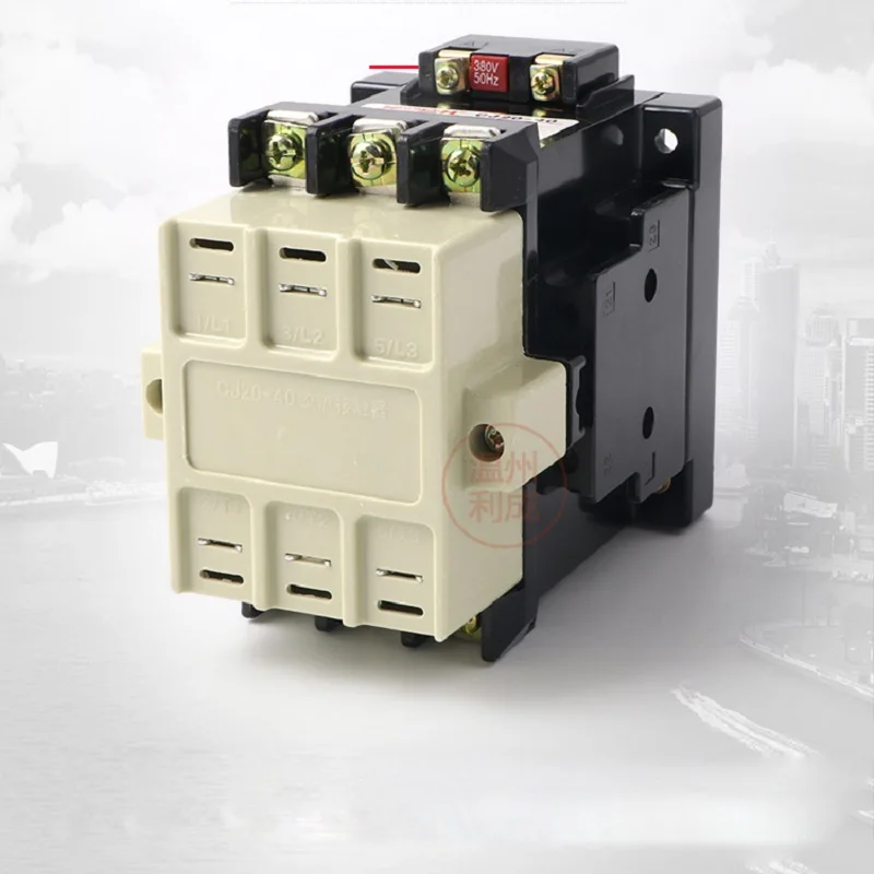 

AC contactor CJ20-40A 36v 110v 220V/380V three phase silver contact 2NO+2NC