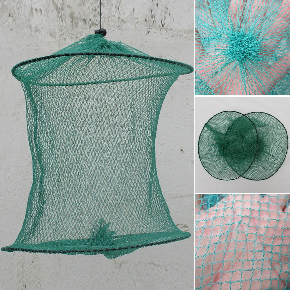 

Hot Fishing Net For Crab Fish Crawdad Shrimp Minnow Fishing Bait Trap Cast Dip Foldable Net Cage Fishing Tool High Quality