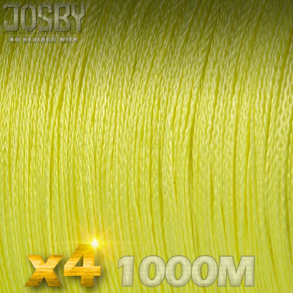 JOSBY 1000 m خيط صنارة الصيد 4 السواحل الكارب الصيد مضفر سلك PE الحبل Pesca 9 الألوان بيكي المتعددة الشعيرات قوي 10-85LB
