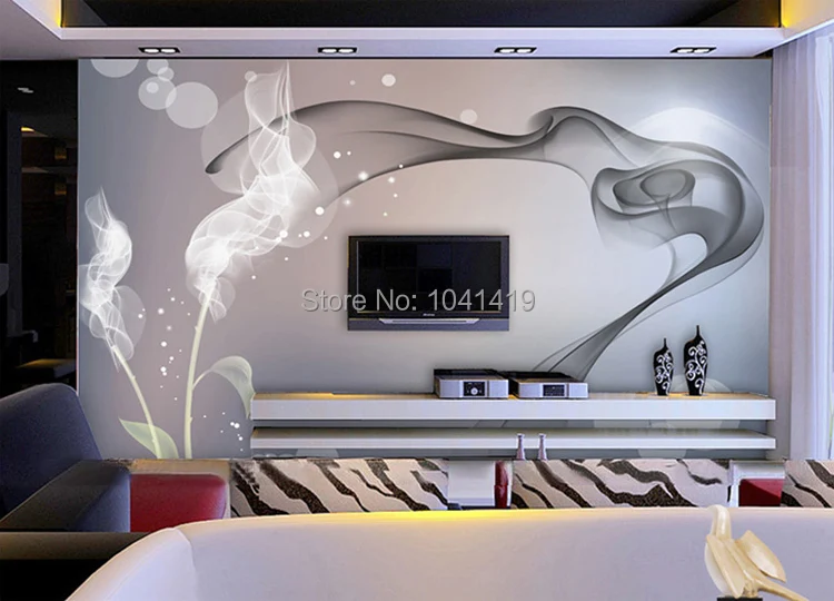 Пользовательские 3D фото обои дымовые облака абстрактные обои с художественными иллюстрациями современный минималистичный спальня диван тв домашний декор настенная бумага