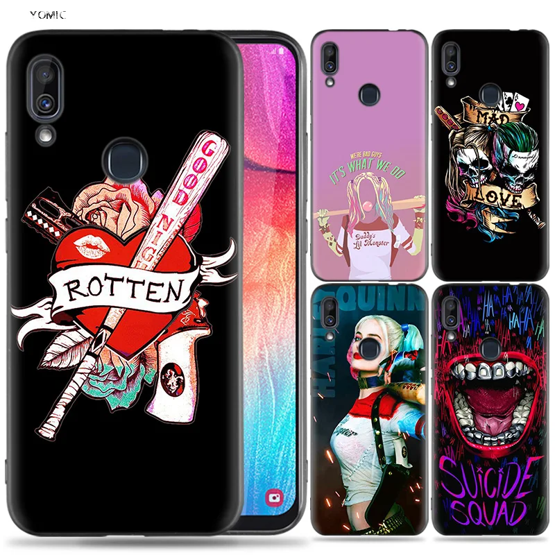 

Silicone Case for Samsung Galaxy A30 A50 A10 A20 A70 A40 M10 M20 M30 A6 A8 J4 J6 J8 Plus A7 A9 2018 Suicide Squad Joker Harley Q