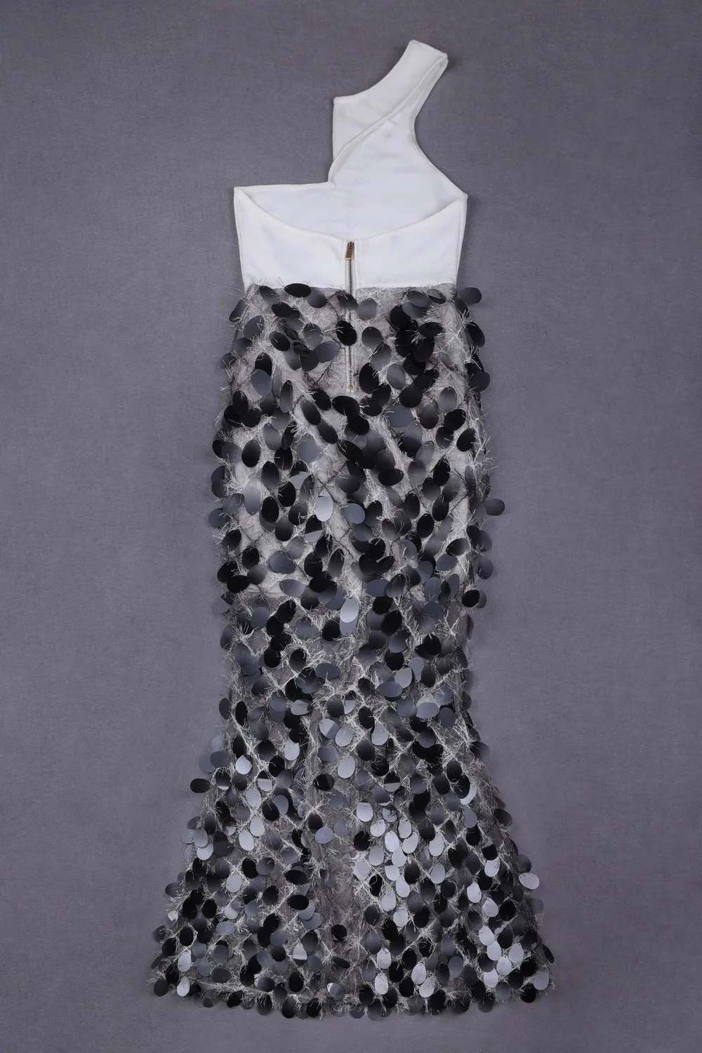 Элегантное высококачественное белое черное платье в пол с блестками и круглым вырезом без рукавов модное женское Бандажное платье