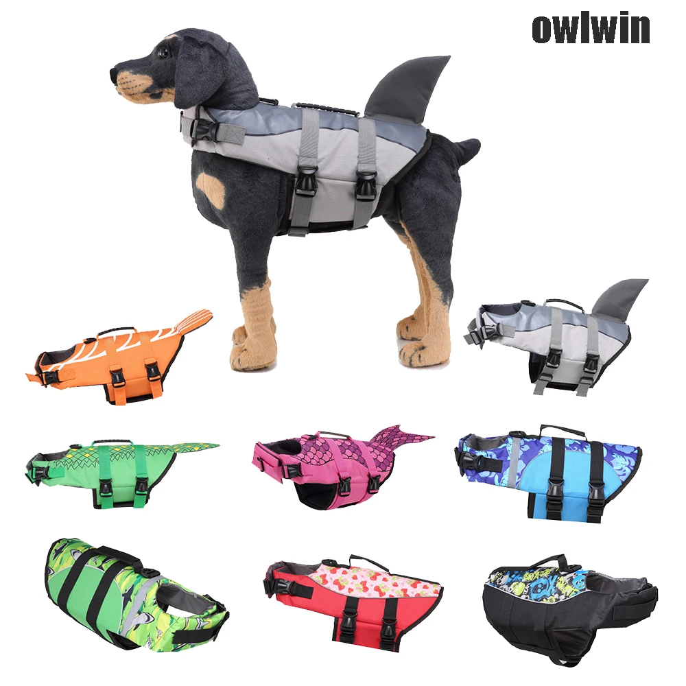 dog pet life vest Dog Life Jacket Size Adjustable Dog Lifesaver Safety