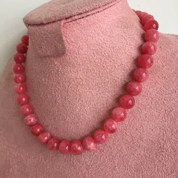 

Original Mysterious Big Gem Stone Jewelry 10*10mm Round Red Rubies Vintage Real Natural Necklace Magnifique Women Best Gifts