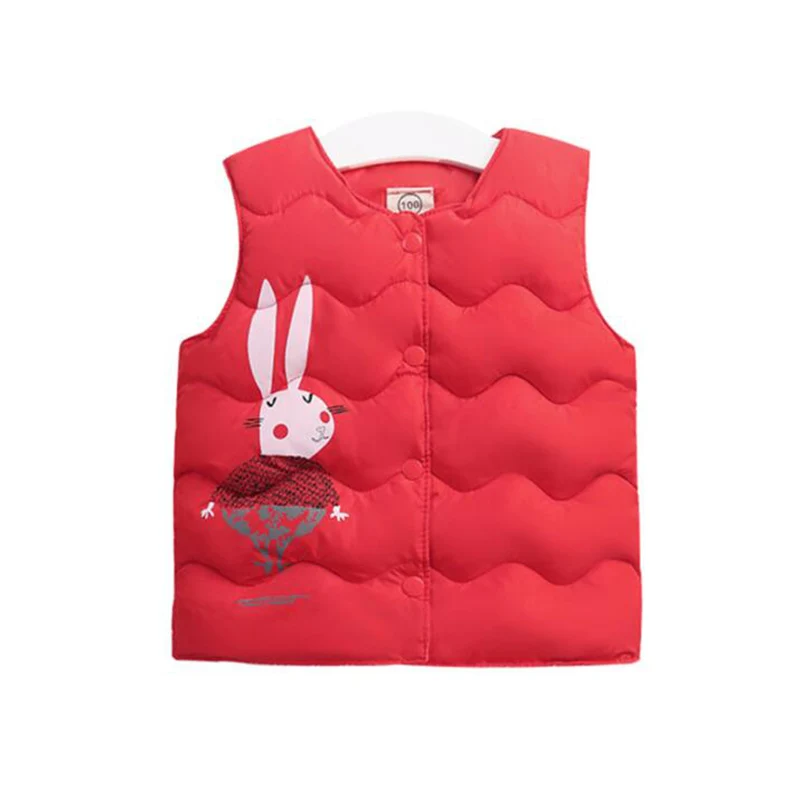 winter cotton vests for boys kids waistcoat thick rabbit vests for girls children clothes  (10)