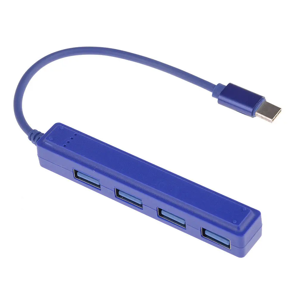 

USB C to 4 Ports USB 2.0 Adapter Cable HUB Type c Connector to Mouse/Keyboard/Phone Type-C Plug to USB Converter for Macbook LG.