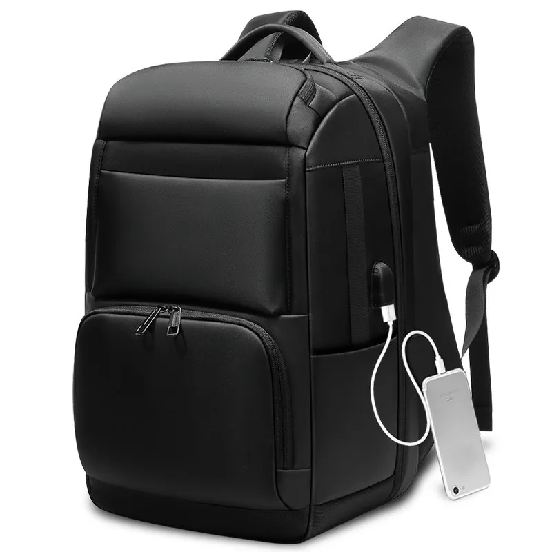 

Men Travel Backpack Large Capacity Teenager Male Mochila Back Anti-thief Bag USB Charging 17.3" Laptop Backpack Waterproof
