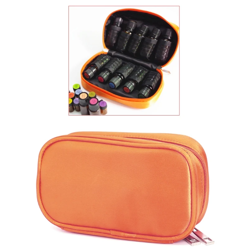 

Travel 15ml 10 Bottles Essential Oil Carrying Case Bag Storage Box Double Zip New Polyester Fashion Handbags